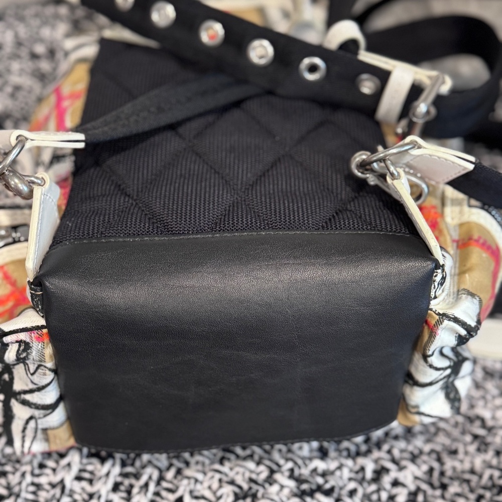 Burberry Scribble Graffiti Nova Check Backpack Rare Find, Authentic, Pristine! - Picture 11 of 15